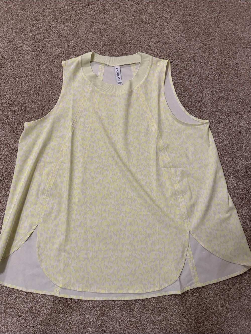 Athleta Women’s, size 1X Sleeveless A-line blouse shirt, excellent condition!